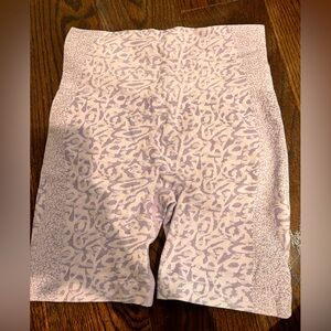 Light Purple Printed Athletic Shorts